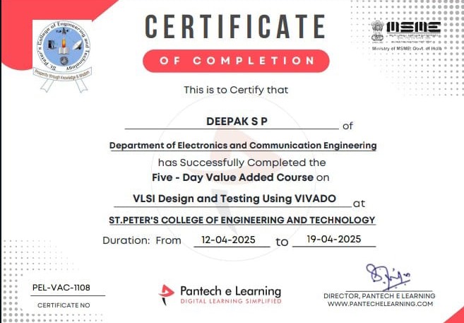 Vivado Training Certificate